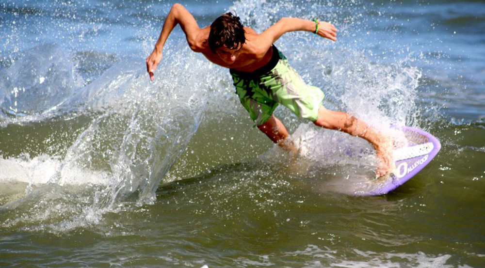 Skimboarding on the Outer Banks Kitty Hawk Surf Co.