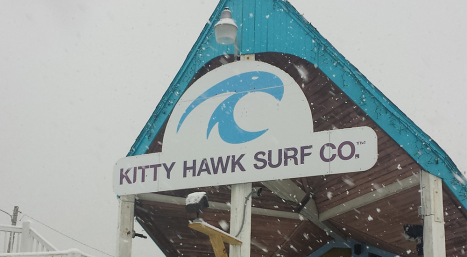 Snow Outer Banks Kitty Hawk Surf Co